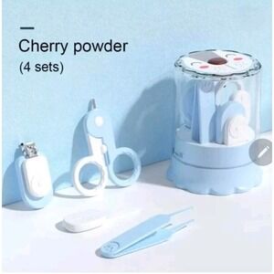 Baby Nail Kit, Baby Manicure Kit and Pedicure Kit with Cute Lion Case